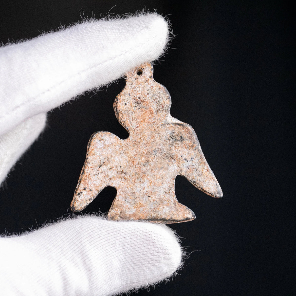 Roman Bronze Owl Pendant – “Noctua” (1st–3rd c. AD) Aurora Antiqua