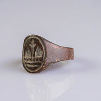 Medieval Bronze Seal Ring – “Laurinus” (14th–15th c. AD) – EU 54 / US 6.75 Aurora Antiqua