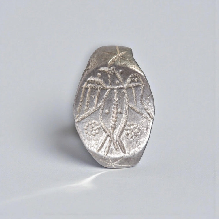 Medieval Silver Ring 'Hadric' (11th-14th c. AD) EU 59/US 8.75