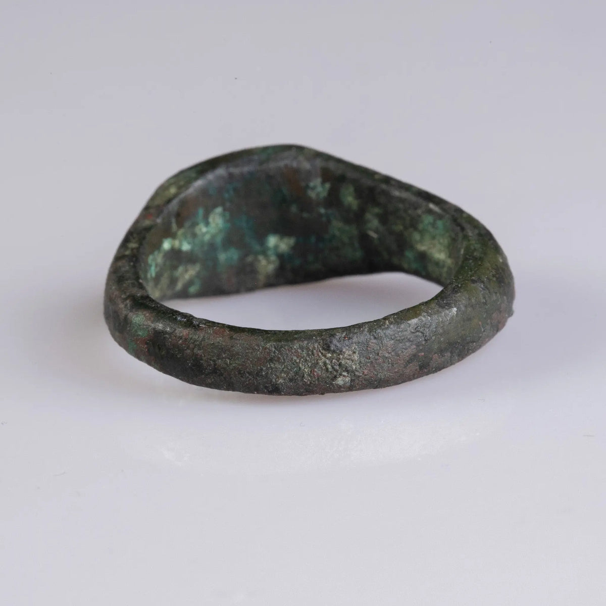 Late Medieval Bronze Signet Ring with Christian Motif – “Osman” (14th–16th c. AD) – EU 76 / US 15.5 Aurora Antiqua