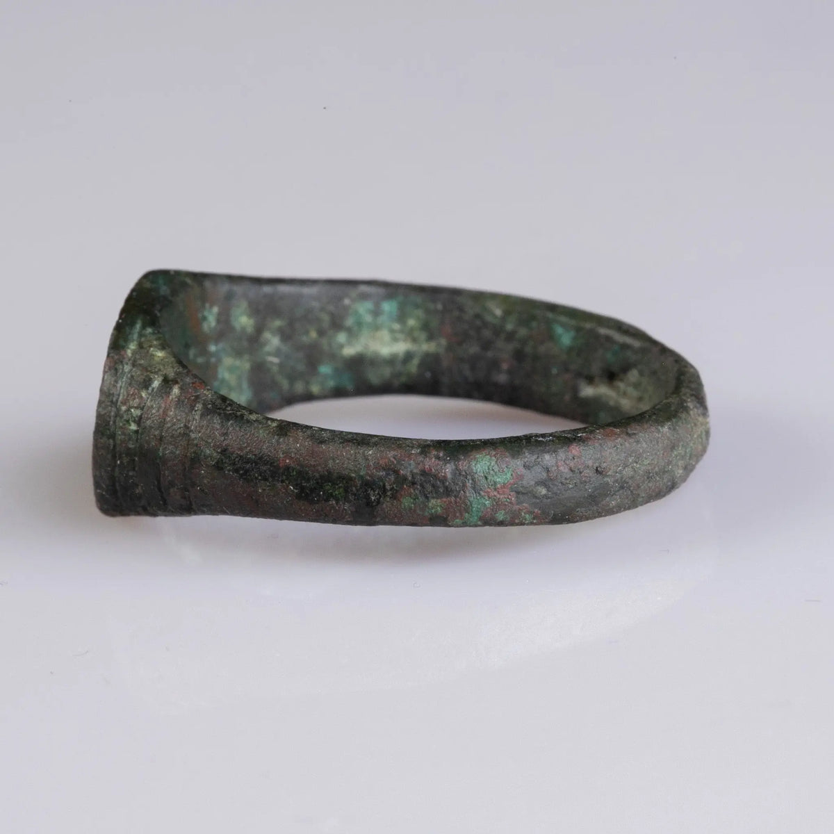 Late Medieval Bronze Signet Ring with Christian Motif – “Osman” (14th–16th c. AD) – EU 76 / US 15.5 Aurora Antiqua