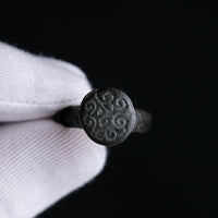 Medieval Bronze Military Seal Ring – “Adalric” (11th–13th c. AD) – EU 59 Aurora Antiqua