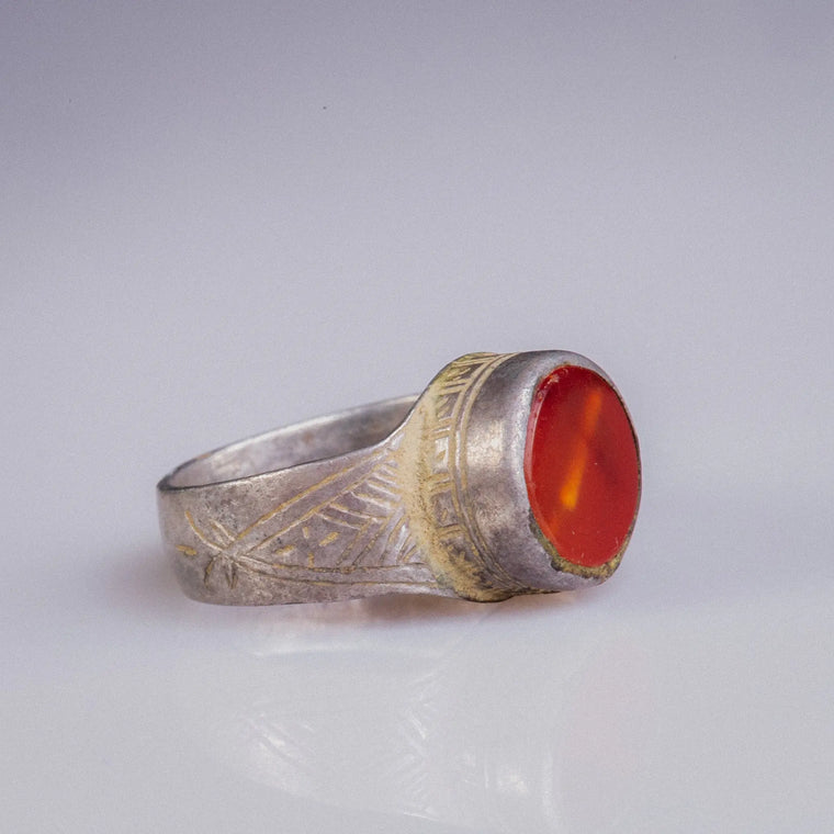 Byzantine Silver Ring 'Nikephoros' (9th-10th c. CE) EU 59/US 8.75