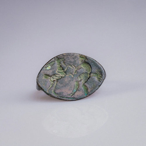Roman Bronze Seal Ring 'Equus' (1st BCE-2nd CE) EU 55/US 7.25