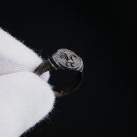 Medieval European Bronze Signet Ring with Bird Motif – “Alard” (12th–15th c. AD) – EU 52 / US 6.25 Aurora Antiqua