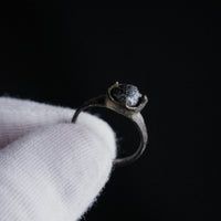 Medieval Bronze Ring with Glass Cabochon – “Oculus” (12th–14th CE) – EU 50 / US 5.25 Aurora Antiqua