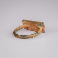 Medieval Bronze Military Seal Ring with Geometric Bezel – 'Fortis' (11th–13th CE) — view 6