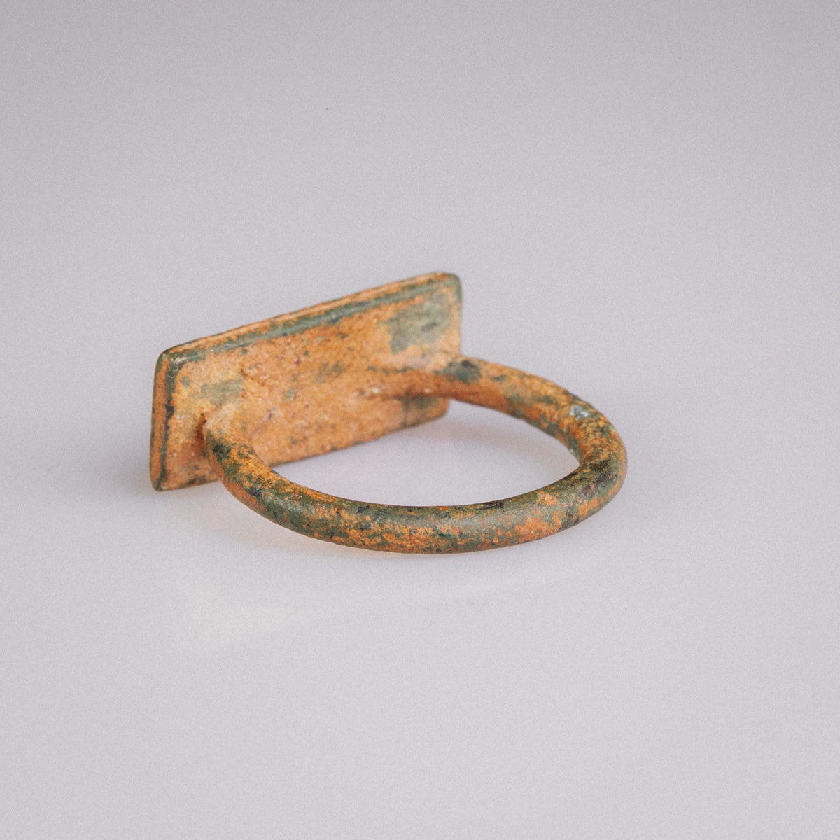 Medieval Bronze Military Seal Ring with Geometric Bezel – 'Fortis' (11th–13th CE) — view 7