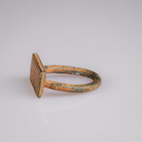 Medieval Bronze Military Seal Ring with Geometric Bezel – 'Fortis' (11th–13th CE) — view 8