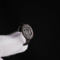 Renaissance Bronze Heraldic Signet Ring – 'Valerius' (16th CE) — view 9