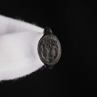 Renaissance Bronze Heraldic Signet Ring – 'Valerius' (16th CE) — view 11
