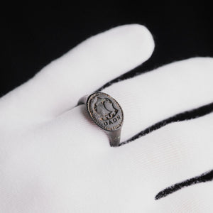 Renaissance Bronze Heraldic Signet Ring – 'Valerius' (16th CE) — view 2