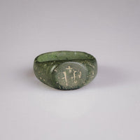 Medieval Bronze Seal Ring with Cross Motif – 'Signum' (11th–13th CE)