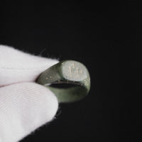 Medieval Bronze Seal Ring with Cross Motif – 'Signum' (11th–13th CE) — view 7