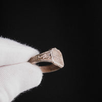 Late Medieval Silver Signet Ring with Plain Bezel – 'Modestus' (14th–16th CE) — view 7