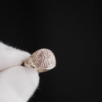 Medieval Silver Signet Ring with Bird Motif – 'Aquilinus' (11th–14th CE) — view 7
