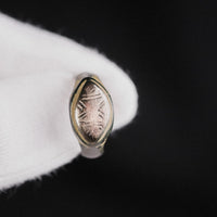 Medieval Bronze Geometric Signet Ring – 'Radiatus' – Semi Restored (9th–13th CE) — view 3