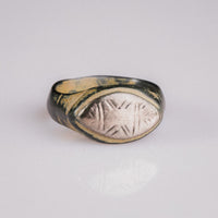 Medieval Bronze Geometric Signet Ring – 'Radiatus' – Semi Restored (9th–13th CE) — view 6