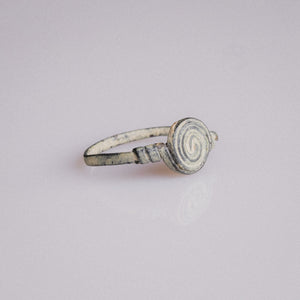 Roman Bronze Ring with Spiral Bezel – 'Spiralis' (1st–3rd CE) — view 2