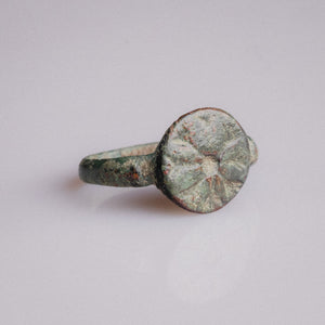 Late Roman to Early Medieval Bronze Star Signet Ring – 'Stellatus' (3rd–6th CE) — view 2