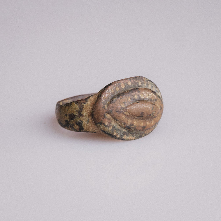 Medieval Bronze Ring 'Byzantion' (6th-11th CE) EU 51/US 5.75