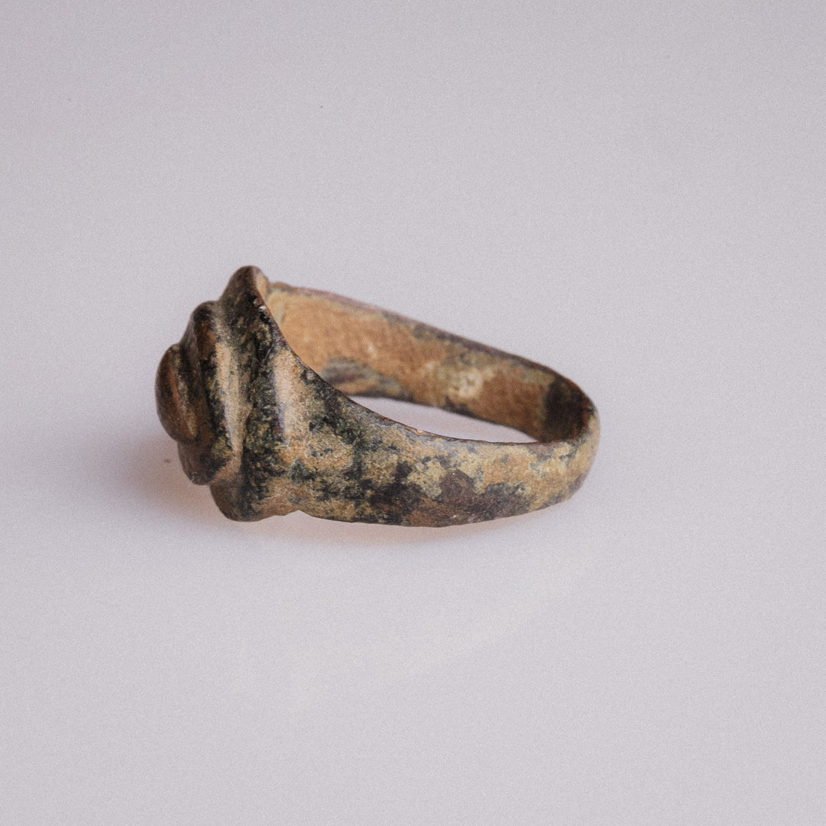 Early Medieval Bronze Ring with Punched Dot Bezel - 'Byzantion' (6th–11th CE) — view 5