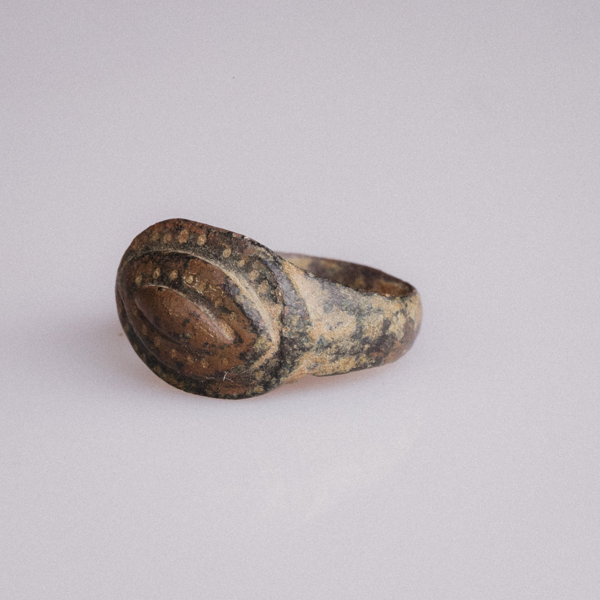 Early Medieval Bronze Ring with Punched Dot Bezel - 'Byzantion' (6th–11th CE) — view 6