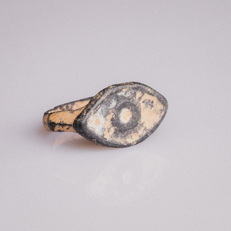 Late Roman Bronze Signet Ring 'Orbiculus'