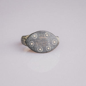 Early Medieval Bronze Apotropaic Ring with Eye Motifs – 'Custodia' (8th–11th CE)