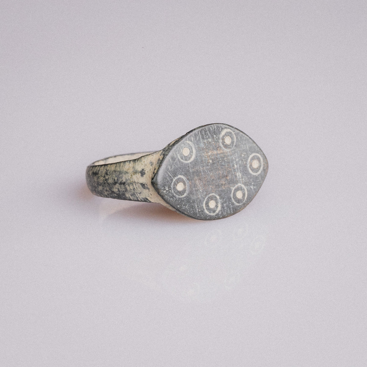 Early Medieval Bronze Apotropaic Ring with Eye Motifs – 'Custodia' (8th–11th CE) — view 2