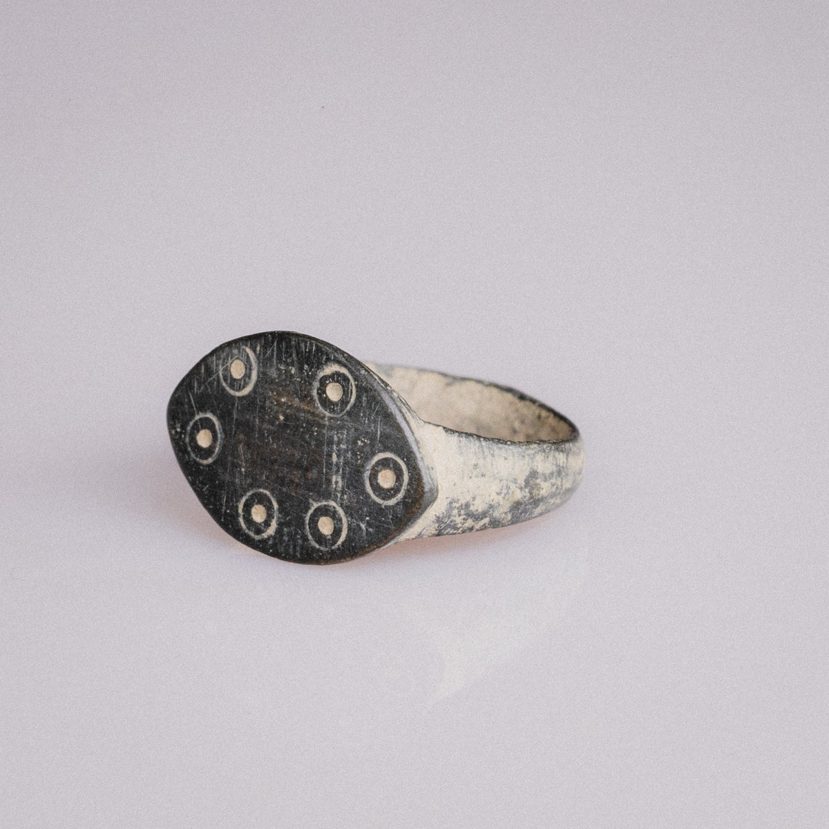 Early Medieval Bronze Apotropaic Ring with Eye Motifs – 'Custodia' (8th–11th CE) — view 6