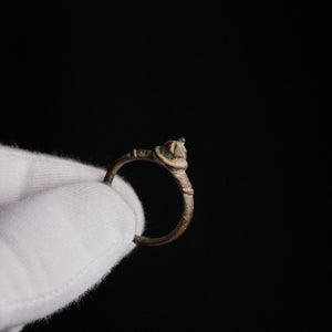 Early Medieval Bronze Star Signet Ring – 'Turritus' (8th–10th CE)