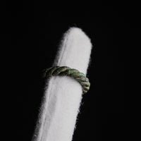Viking Age Nordic Bronze Twisted Wire Ring – 'Eirik' (8th–11th CE) — detail view