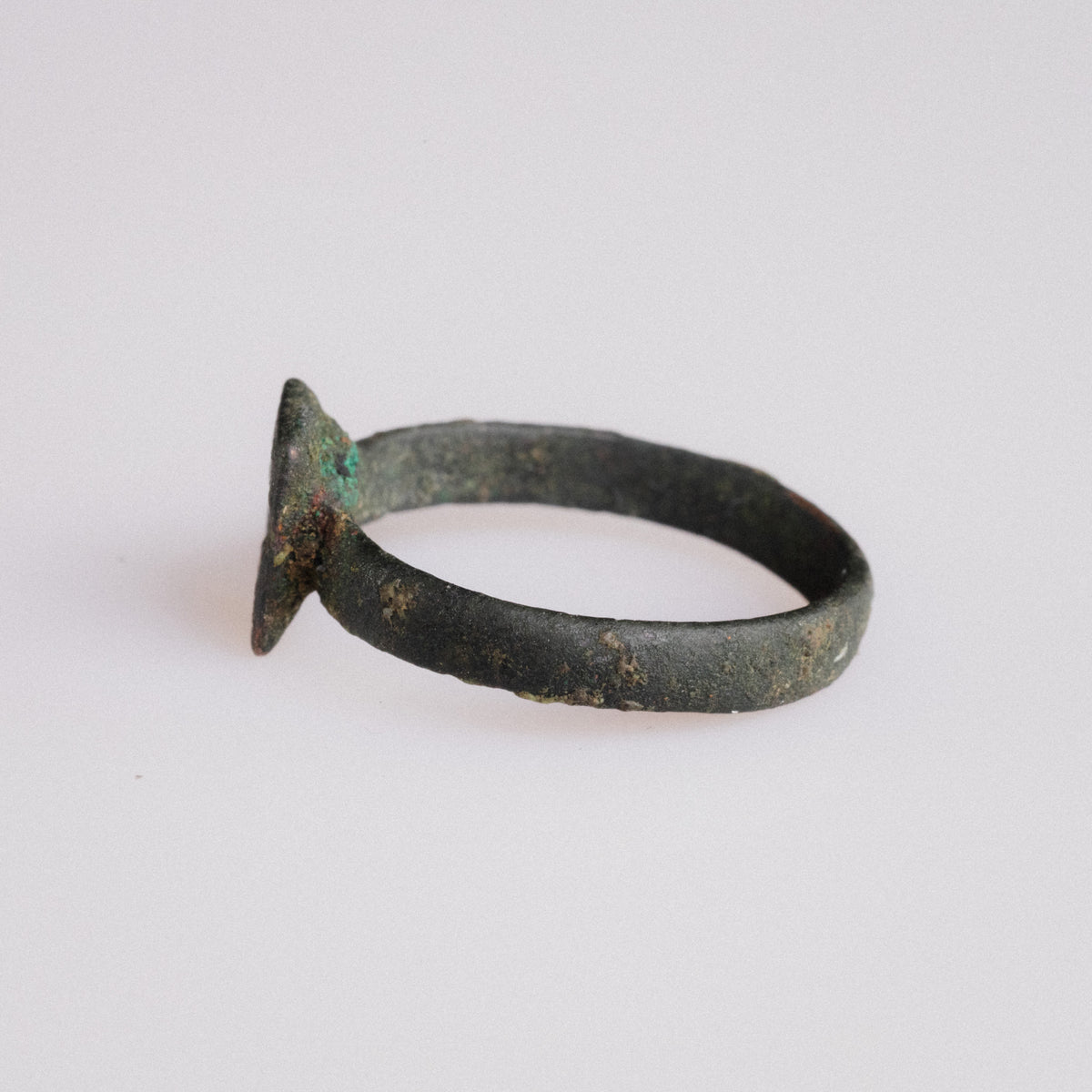 Byzantine Bronze Ring - 'Zosimos' (4th–7th c. CE) EU 54 / US 7