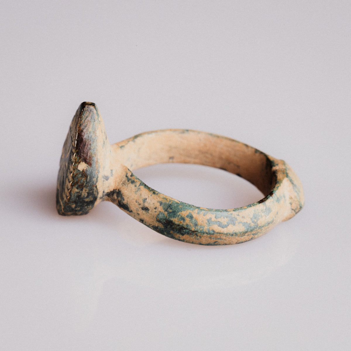 Medieval Bronze Ring - 'Zvezdan' (11th–14th c. CE) EU 56 / US 7.75