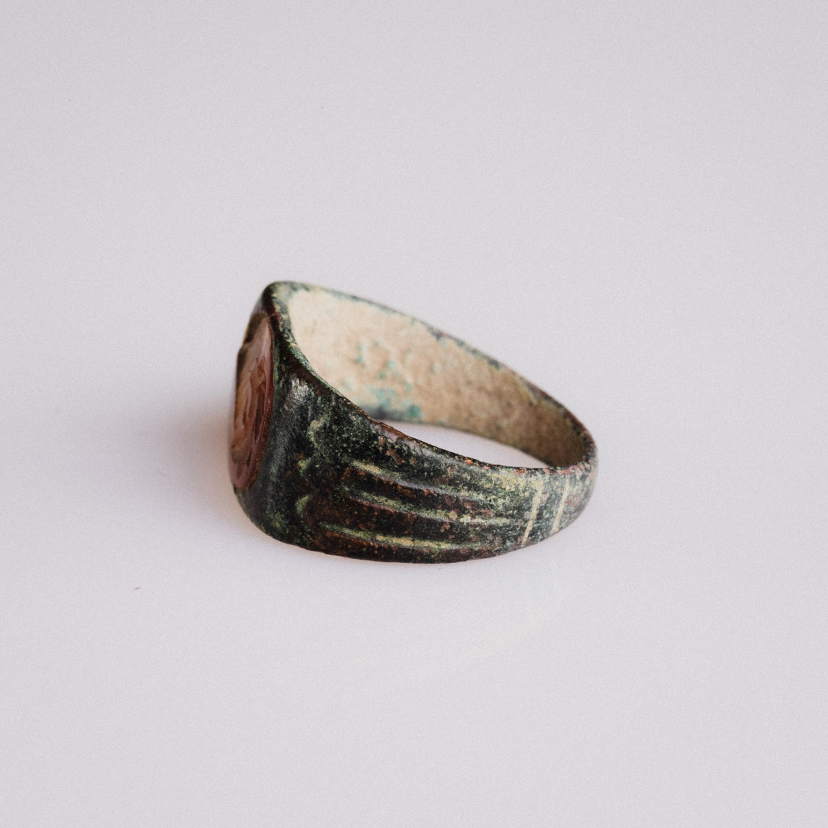 Roman Bronze Ring - 'Palmata' (2nd–3rd c. CE) EU 54 / US 7