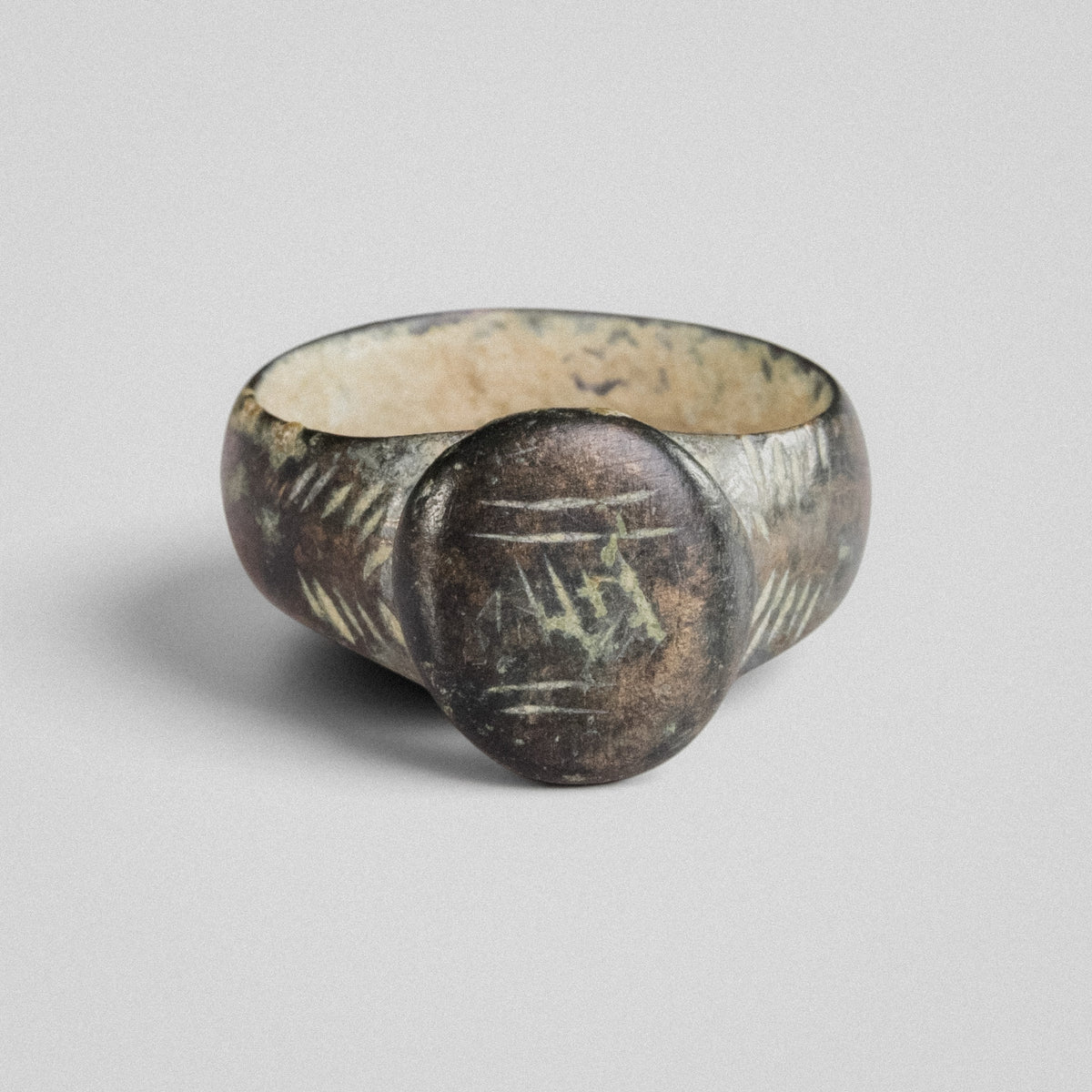 Medieval Bronze Ring - 'Wistan' (4th–12th c. CE) EU 54 / US 6.75