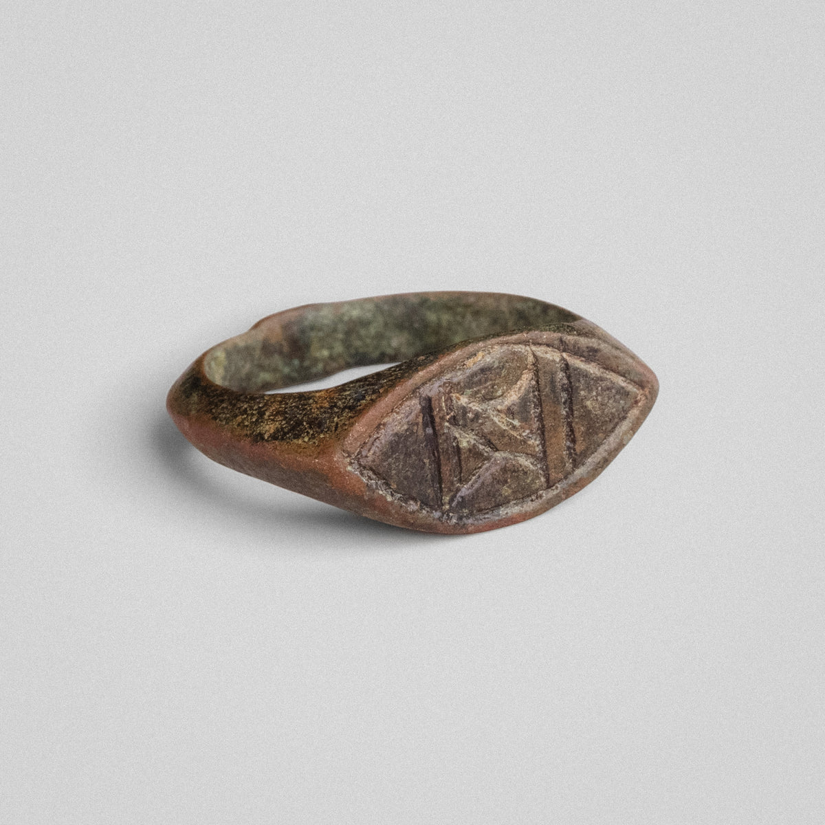 Byzantine Bronze Ring - 'Doukas' (5th–13th c. CE) EU 59.5 / US 9