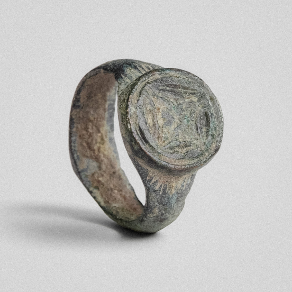 Byzantine Bronze Ring - 'Kalothea' (10th–13th c. CE) EU 48 / US 4.5