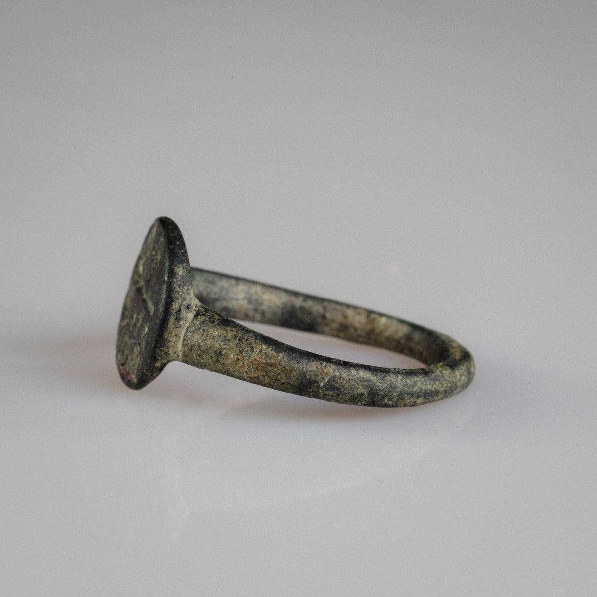 Byzantine Bronze Ring - 'Mikhael' (8th–11th c. CE) EU 67 / US 12