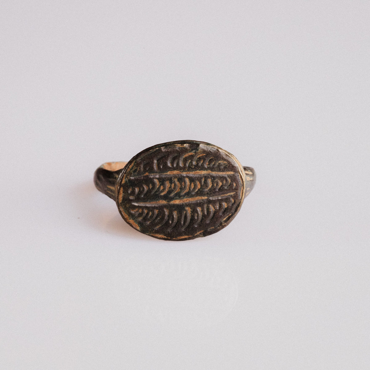 Byzantine Bronze Ring - 'Theodoros' (4th–7th c. CE) EU 49 / US 5