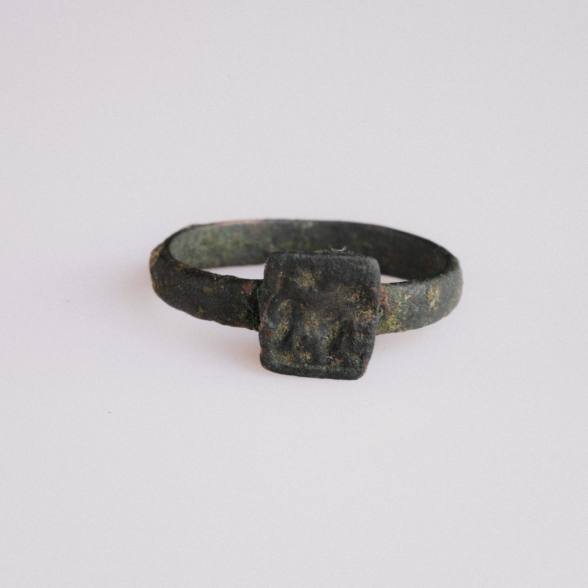 Byzantine Bronze Ring - 'Zosimos' (4th–7th c. CE) EU 54 / US 7