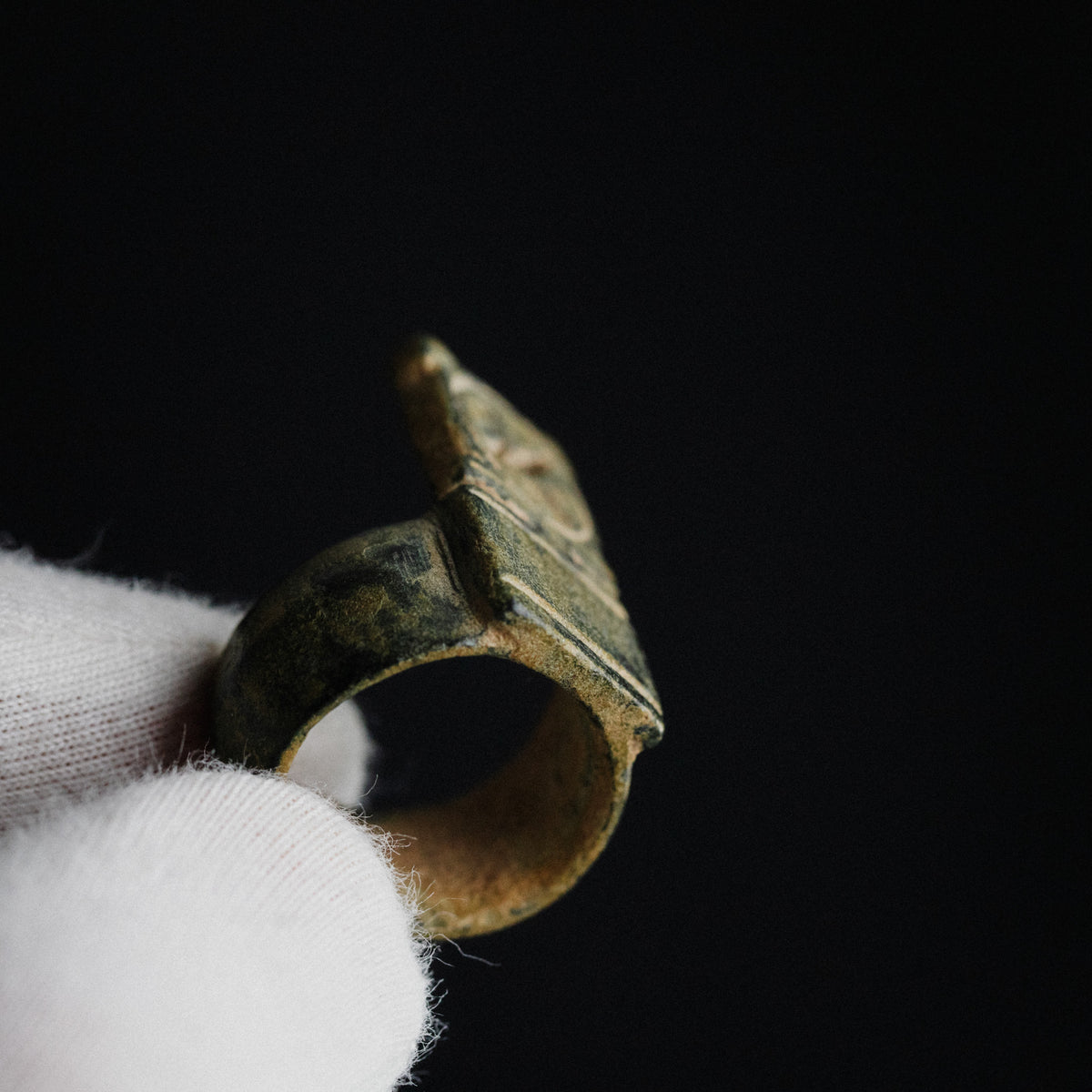 Byzantine Bronze Ring - 'Stavros' (4th–6th c. CE) EU 48 / US 4.5