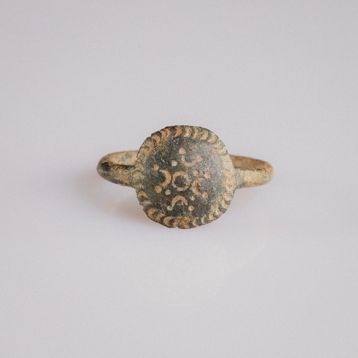 Byzantine Bronze Ring - 'Theodora' (4th–7th c. CE) EU 54 / US 7