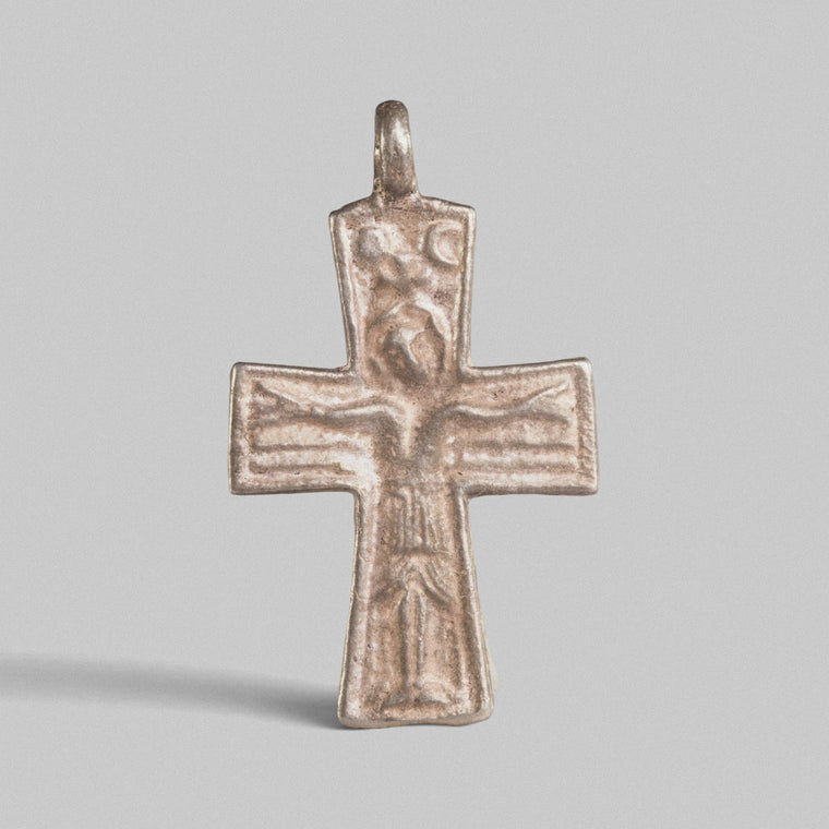 Byzantine Silver Cross Pendant - 'Anastasia' (10th–13th c. CE)