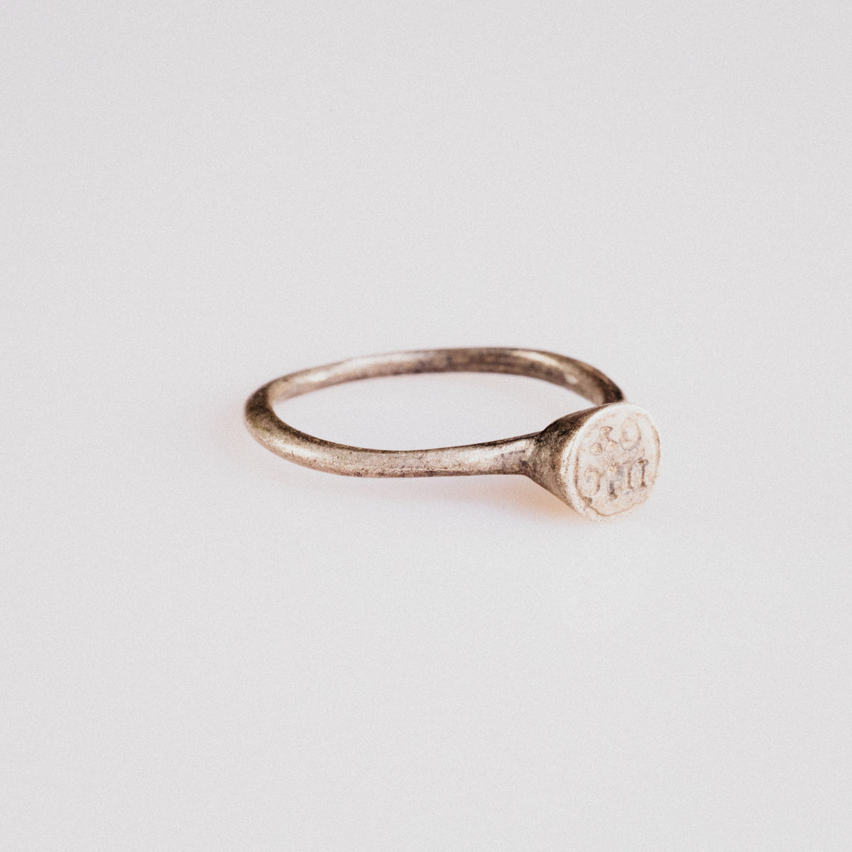 Byzantine Silver Ring - 'Iesous' (7th–10th c. CE) EU 53 / US 6.5