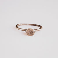 Byzantine silver signet ring Iesous with flat circular bezel engraved ΙΗϹΟΥϹ in Greek