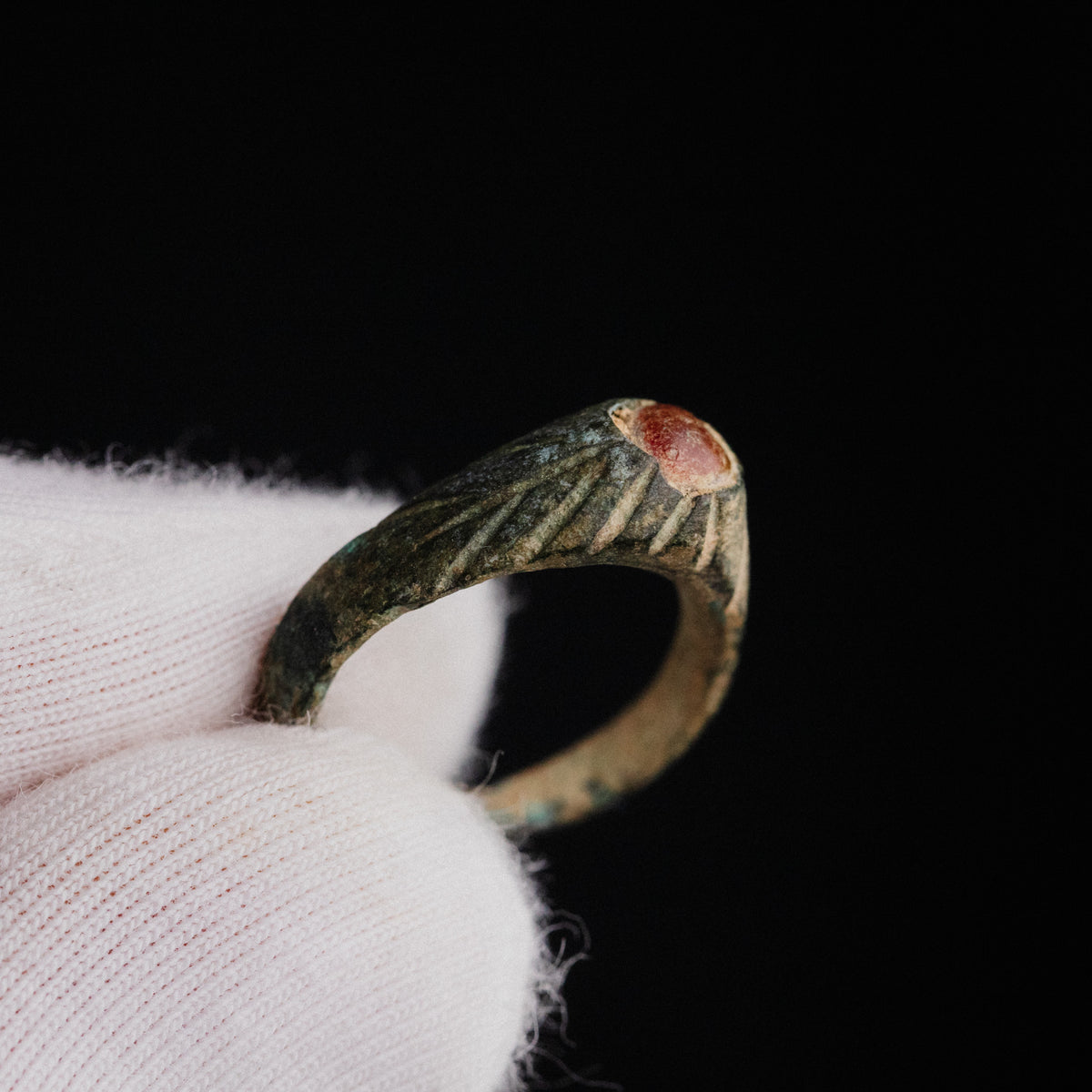 Medieval Bronze Ring - 'Vetrona' (12th–14th c. CE) EU 46 / US 3.75