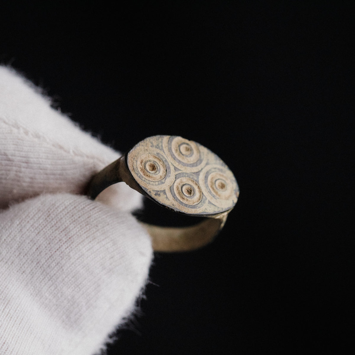 Roman Bronze Ring - 'Quartus' (3rd–5th c. CE) EU 53 / US 6.5