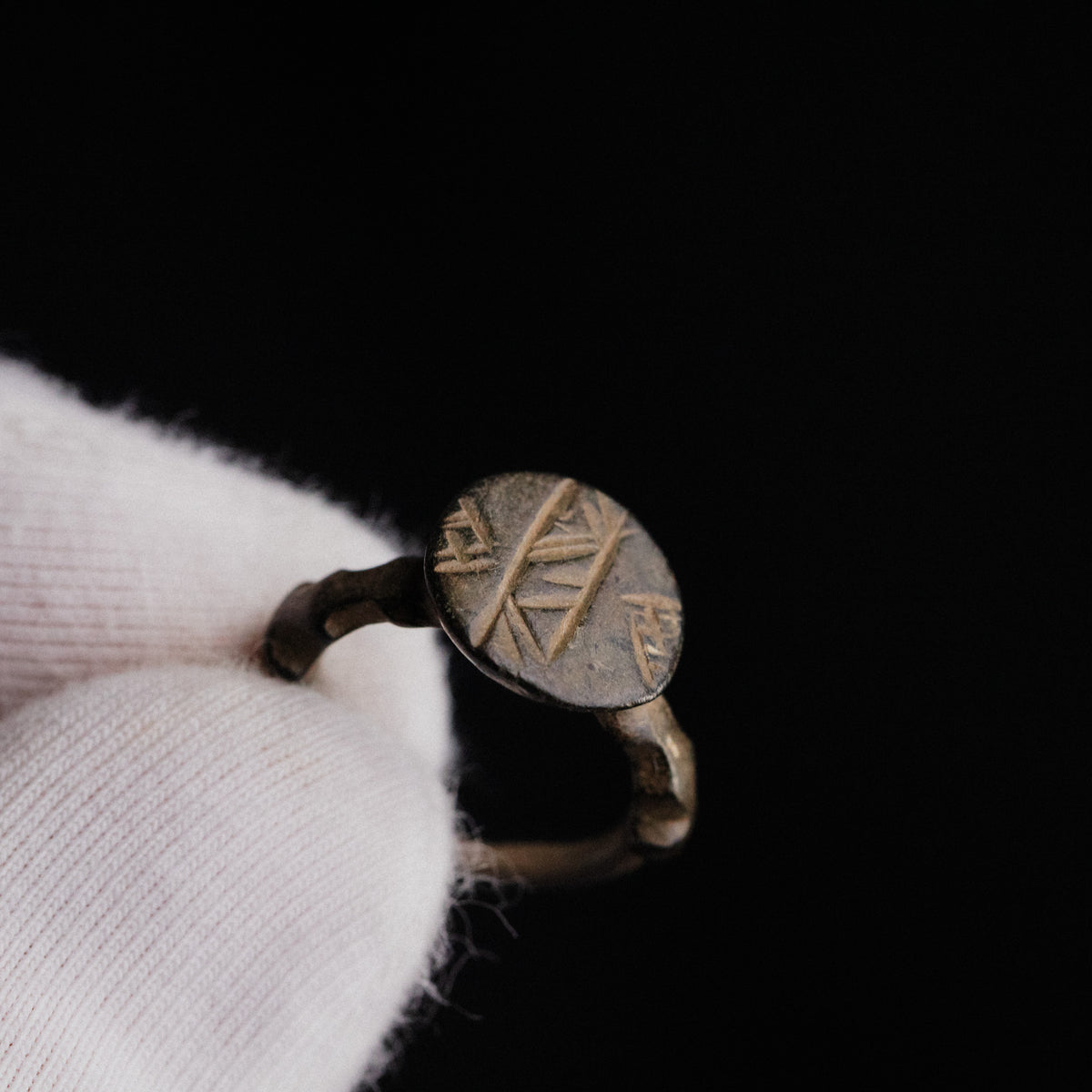 Byzantine Bronze Ring - 'Theodulos' (5th–7th c. CE) EU 47 / US 4